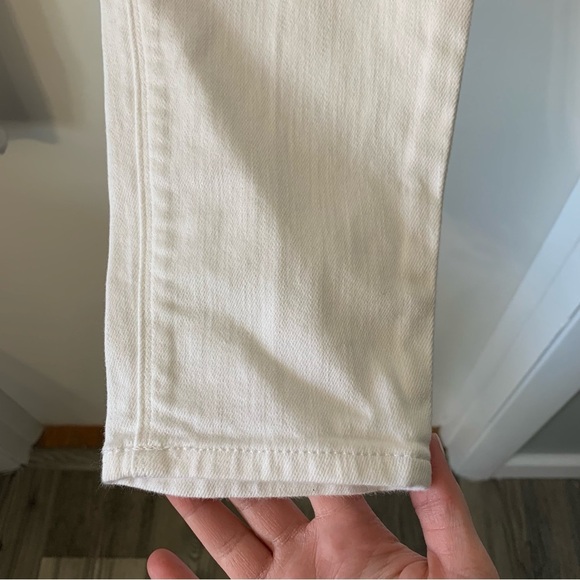 Express Jeans Denim Legging Women's Size 4 White Mid Rise 5-Pocket - Picture 6 of 9